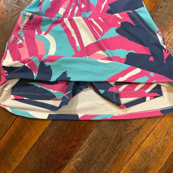 Tina + Jenna Blue Flounce Skort with Built-In Shorts – Large – Quick-Dry Active - Picture 4 of 4